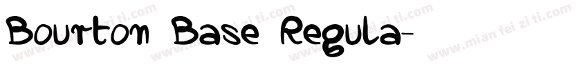 Bourton Base Regula字体转换